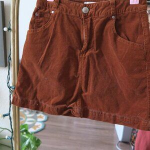 Boho Copper Key Brown Mini Skirt
